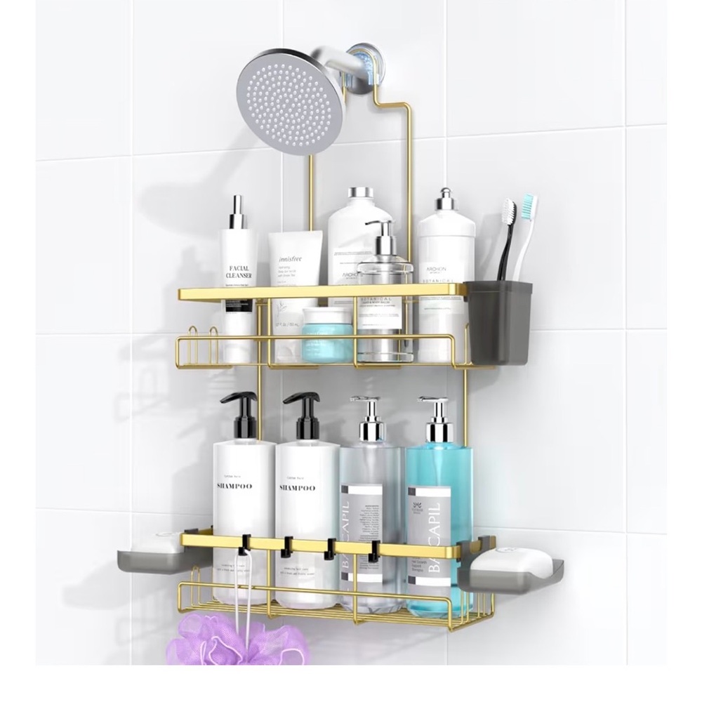 NWT! Gold Shower Caddy